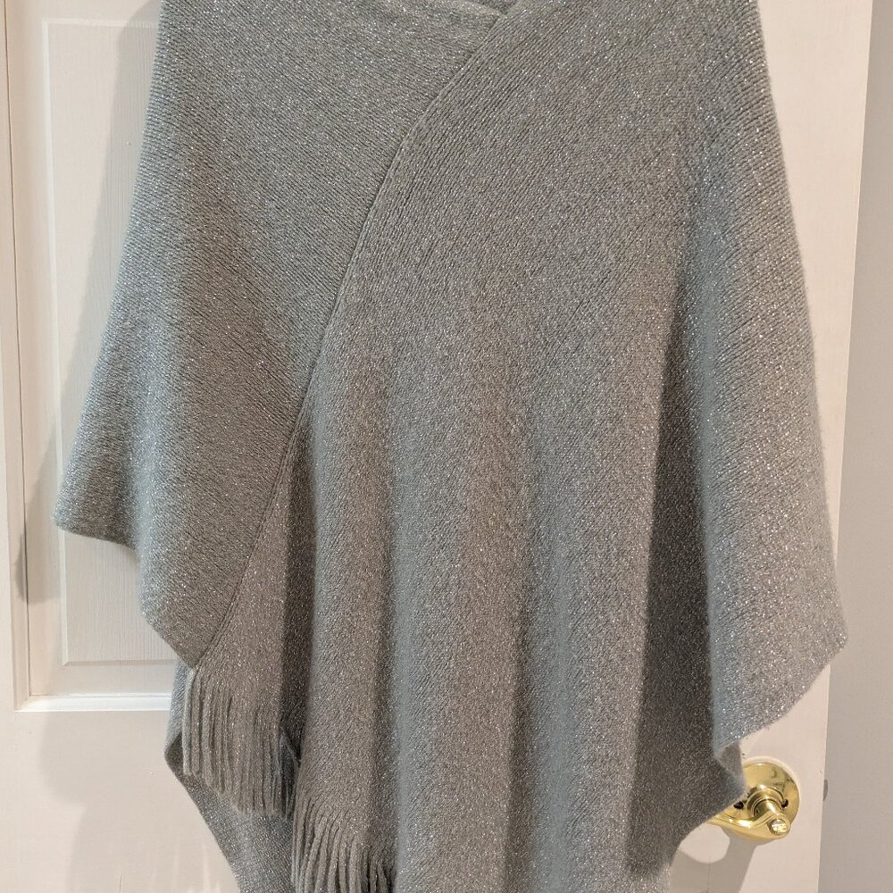 Silver poncho/shawl